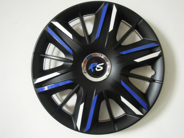 4 Alu-Design Radkappen "Maximus FUN" schwarz/blau/weiß Sprinter Vito